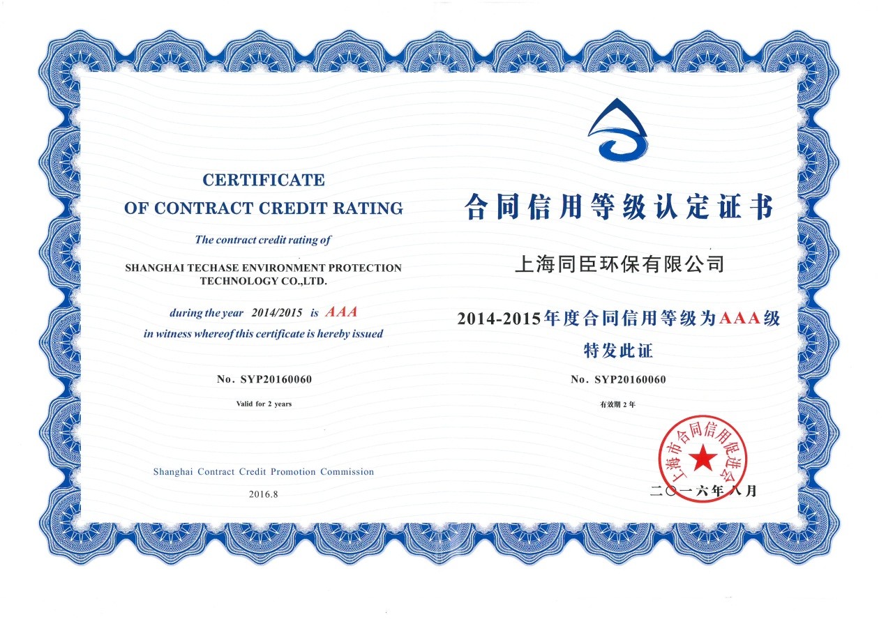 上海市守合同重信用企业